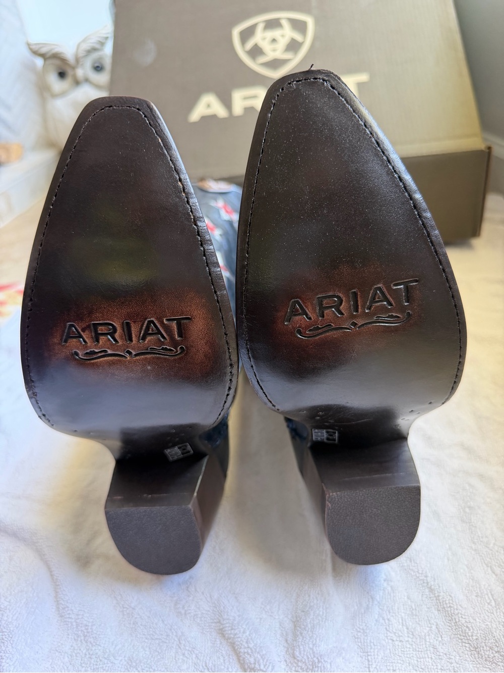 Ariat Casanova Knee-High Boots - Starlight Blue with Star Embroidery - Picture 9 of 11